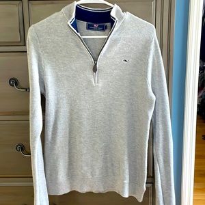 Vineyard Vines grey 1/4 zip.